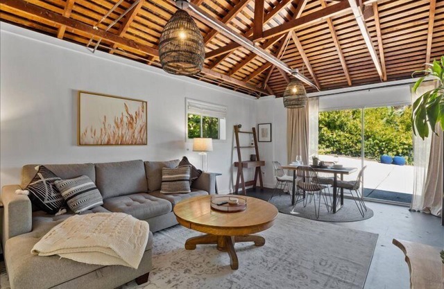 Walk to coffee, relax on the private deck!