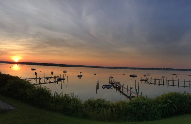 Waterfront beach house on Point Judith Pond.
