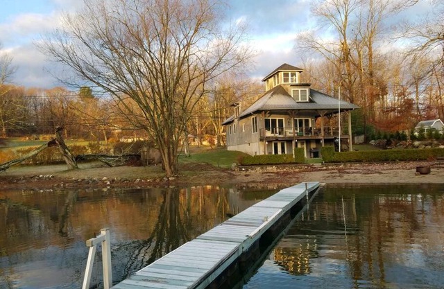 Waterfront Home on Bantam Lake with Private Beach