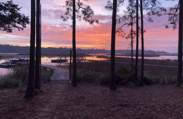 Waterfront home with a dock and beautiful views