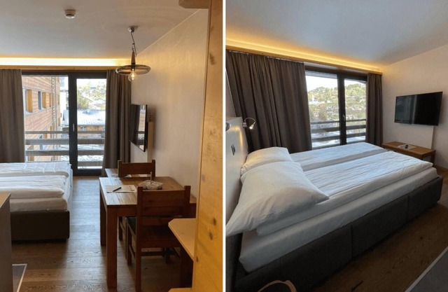 Wifi, ski-in/ski-out & foot of the slopes, sauna, hammam, tv, ski locker, 22m², Vercorin