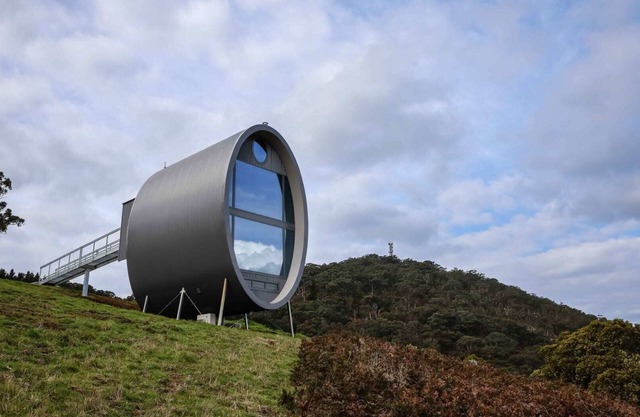 Worlds only Sky Barrel on edge of Extinct Volcano