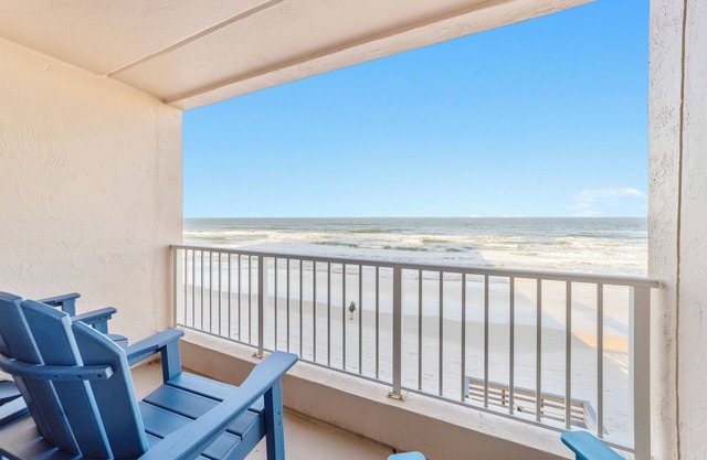 ☀️Wow Oceanfront Views 2BR-2BA Condo Ponce Inlet King Suite, Pool Stunning Views☀️