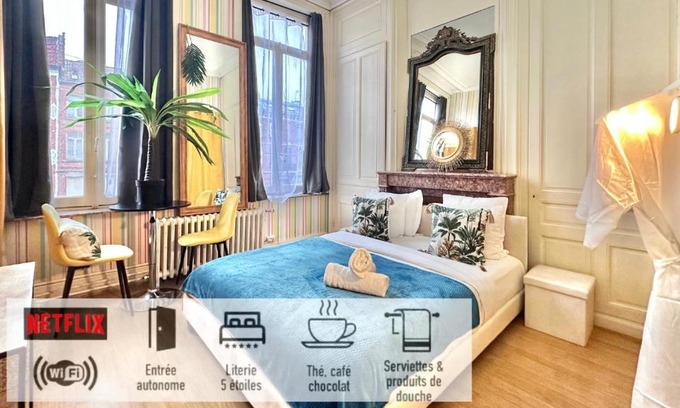 Tourcoing House | 06 - Malibu Style, private room Close to train station,