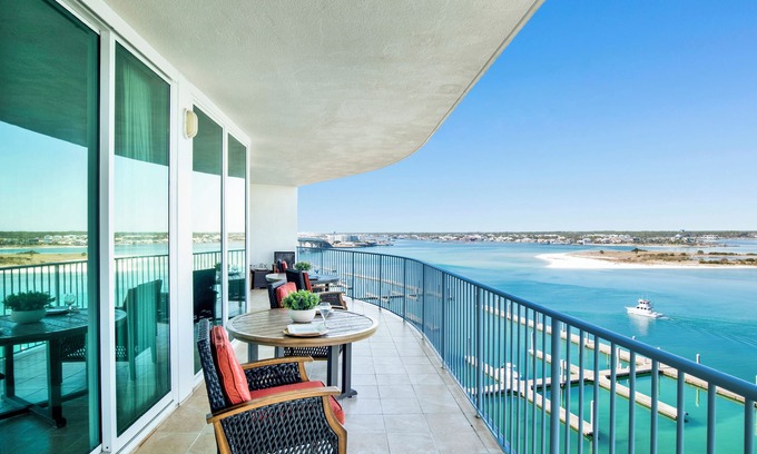 Orange Beach East Condo | #1 RESORT/PANORAMIC DIRECT BAY VIEWS/RENOVATED SPACIOUS 3 BED & 3 BATH/FUN 4 ALL