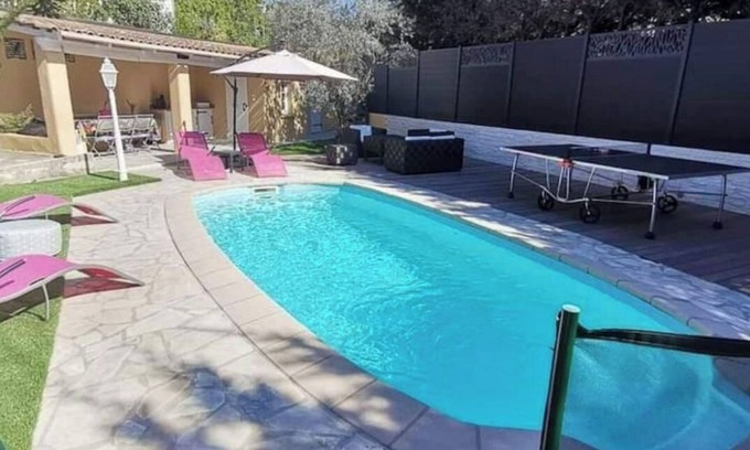 Mougins Villa | 10 min. from Cannes, garden level with private pool, ideal for families