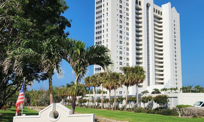 Pelican Bay Condo | 16th Floor Pelican Bay Condo - Amazing Gulf and Clam Bay views!