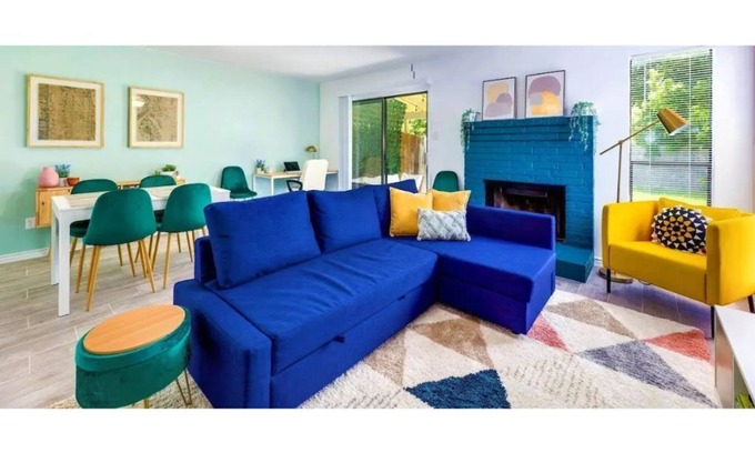 Town And Country Park Addition House | 2 Master Suites + Peaceful + Colorful + Fenced in Yard + Near Trails and Parks