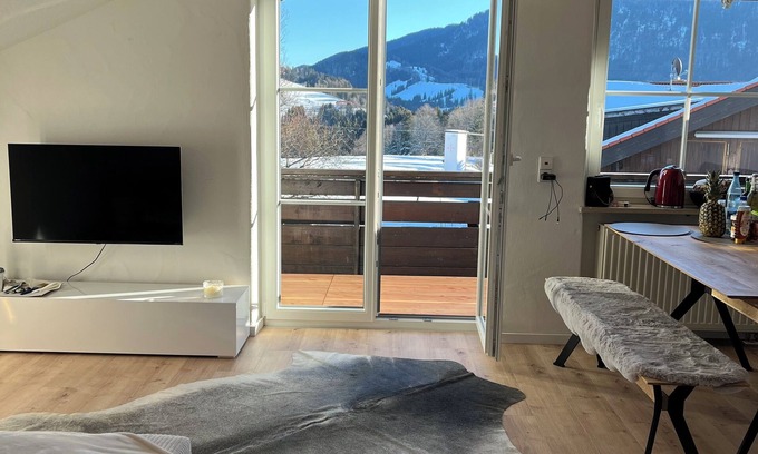 Steibis Apartment | 2-Zimmer-Apart.Kuschelnest in Steibis mit BergblicknInkl Oberstaufen Plus Karte