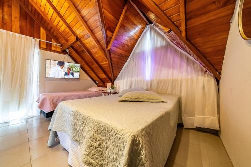 Canto Grande Ski Chalet | 271 - Loft em Residencial com Piscina a 200m da Praia