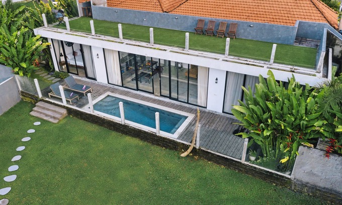 Padonan Villa | 2BR/Monthly/800m2/Closed living/Rice fields view