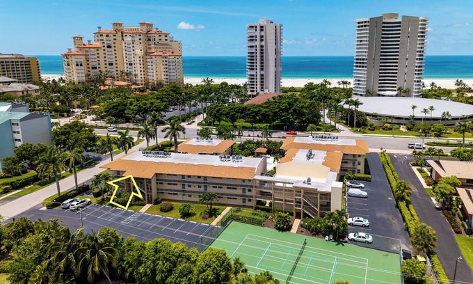 Marco Island Condo | 2BR Zen Retreat — Steps from Marco’s Sugar White Sand & JW Marriott Spa