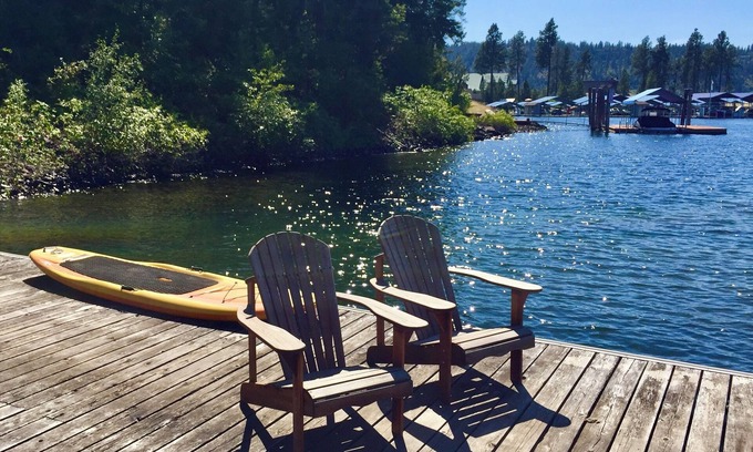 Coeur d'Alene Cottage | 3 Bedroom Lake Front and View Cabin next to Gozzer Ranch Marina
