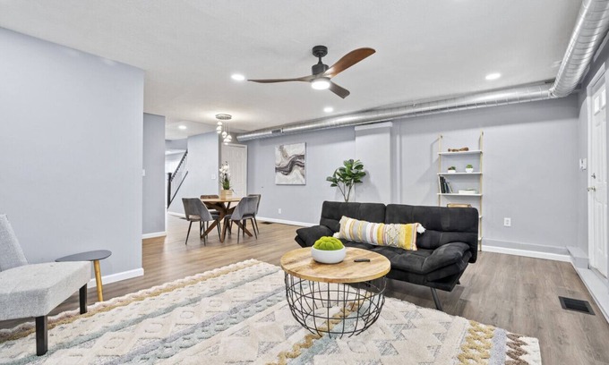 Lawrenceville House | 3BR Charming Home with Fireplace