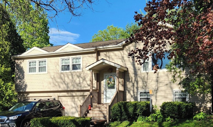 Saratoga Springs House | 4 minutes from Saratoga Racetrack, this home is clean & cozy, with private deck