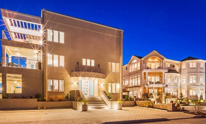 A-Zone House | 402 and 406 · Exclusive Beachfront Mansions + Sleeps 36 +Hot tubs
