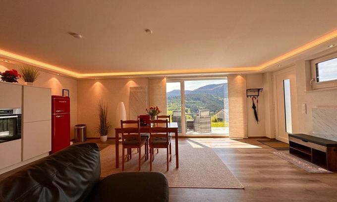 Bad Peterstal-Griesbach Apartment | 5 Star Apartment 'Ferienwohnung Wendelsberg' with Mountain View, Terrace and Wi-Fi