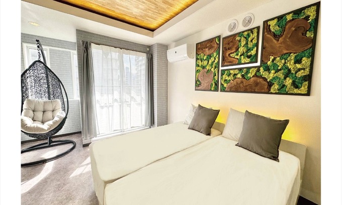 Naniwa Apartment | 51Cozy Forest】 Very close Namba Doutonbori Nippombashi Kuromon Wi-Fi◎