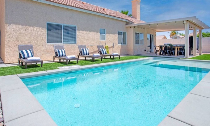 North Las Vegas House | 5BR w/Games, Pool, SmartTV in each room, and More!