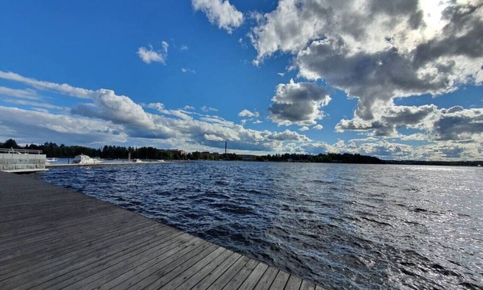 Tampere Apartment | 7th Floor Studio Apt with Lake View and Glazed Balcony
