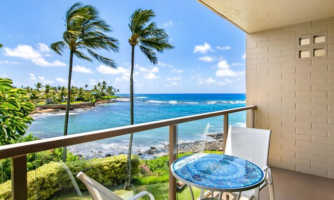 Poipu Condo | A Beautiful Condo at the Waters Edge with a Great View