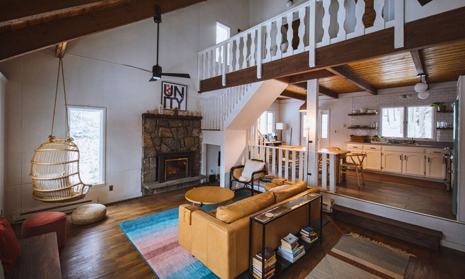 Denver Ski Chalet | A cozy, 1970’s chalet nestled in the Catskills just outside Roxbury.