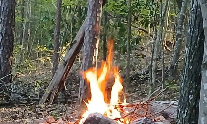 Lancaster RV Rental | A crackling campfire, a creek & deer outside your tent & we have a nature trail!