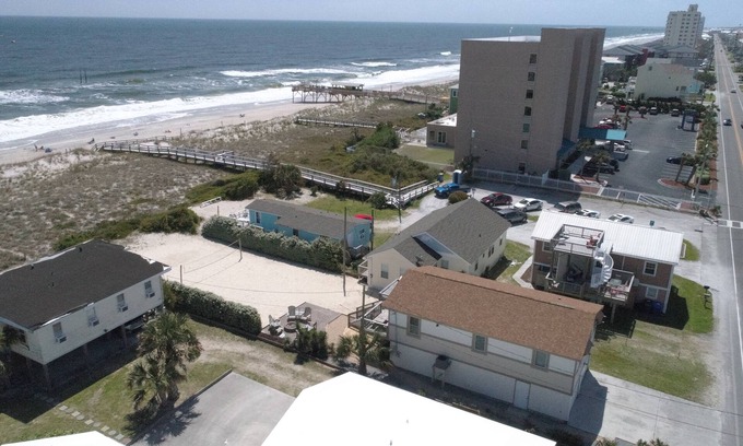 Carolina Beach House | A Summers Rest - The Only Ocean Front, Private Volleyball Court! Great Location!