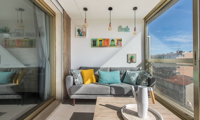 Cannes City Centre Apartment | Admire Panoramic Ocean Views Thru Walls of Windows