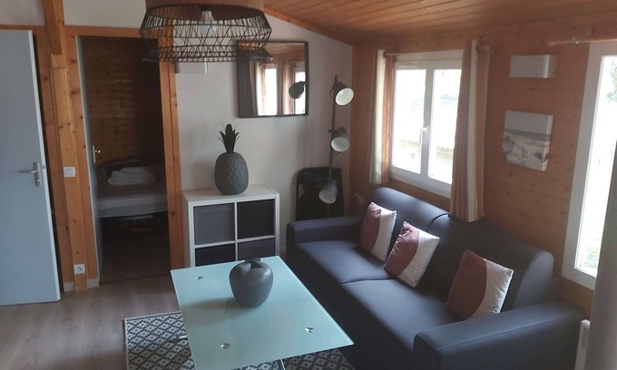 Agde Ski Chalet | Air-conditioned chalet with heated pool and parking in a quiet pine forest
