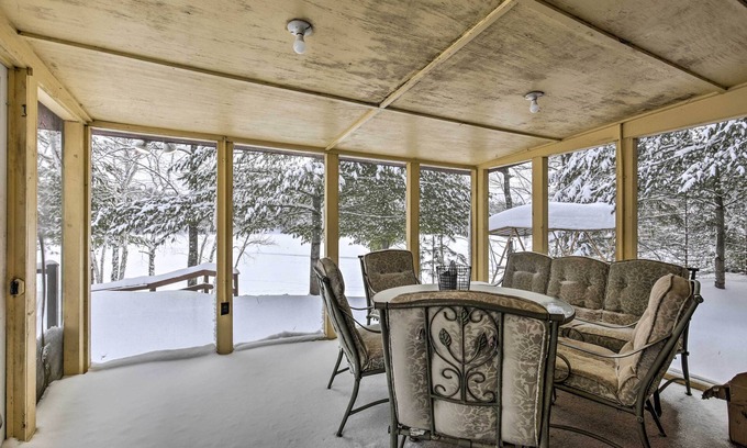 Mercer Cabin | All-Season Lakefront Mercer Vacation Rental