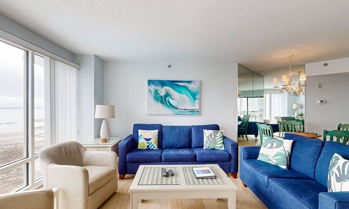 Palmetto Dunes Condo | Amazing pools, hot tub, and oceanfront views are waiting for you at Villamare