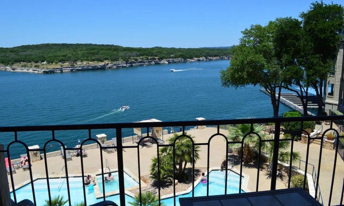 Highland Lake Estates Condo | Amazing top floor view in a newly renovated Lake Travis Condo on Private Island
