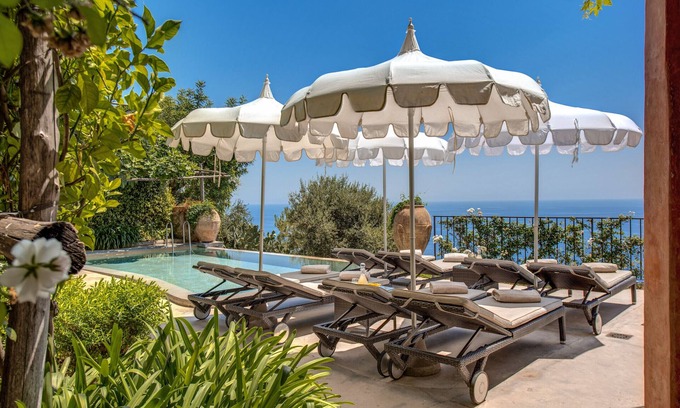 Montepertuso Villa | AMORE RENTALS - Villa Angelina 1 with private Pool, Sea View, Chef and Breakfast Ideal for Weddings