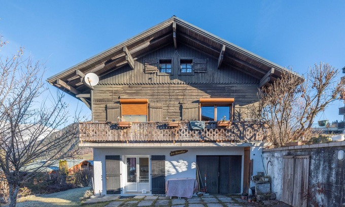 Notre-Dame-de-Bellecombe Apartment | Apartment 'Les Rocailles' with Mountain View, Private Terrace and Wi-Fi