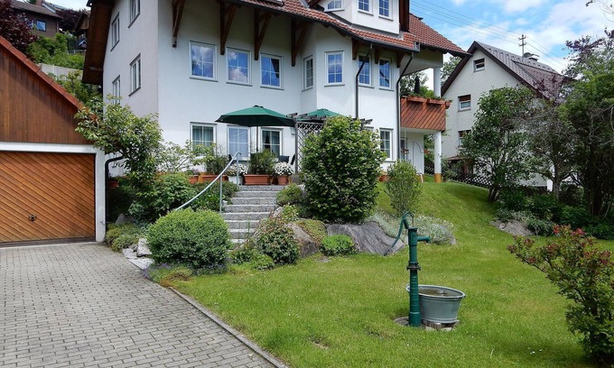 Unterkirnach Apartment | Apartment 'Am Wildpflanzenpark' with Shared Terrace, Shared Garden and Wi-Fi