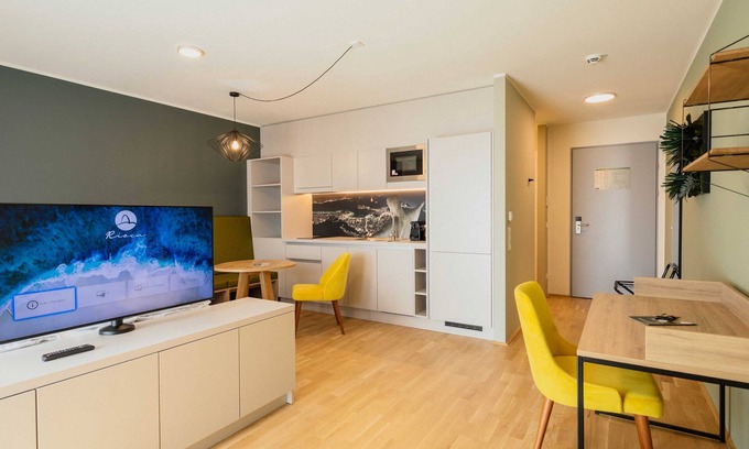 Brigittenau Apartment | Apartment Flamengo mit Küchenzeile - Rioca Vienna Posto 1