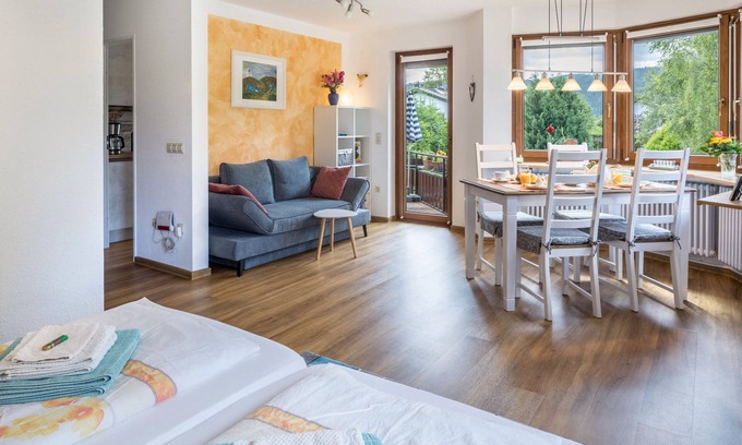 Titisee-Neustadt Apartment | Apartment 'Friedolin' with Mountain View, Private Terrace and Wi-Fi