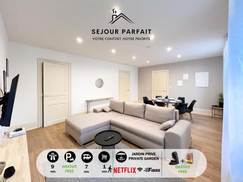 Belfort Apartment | Appart'Hôtel Le Jaurès - Jardin privé et Netflix