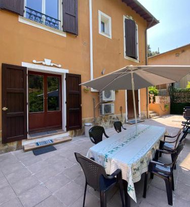 Fabron House | Appartement 2 pièces avec terrasse et parking, WIFI, climatisation