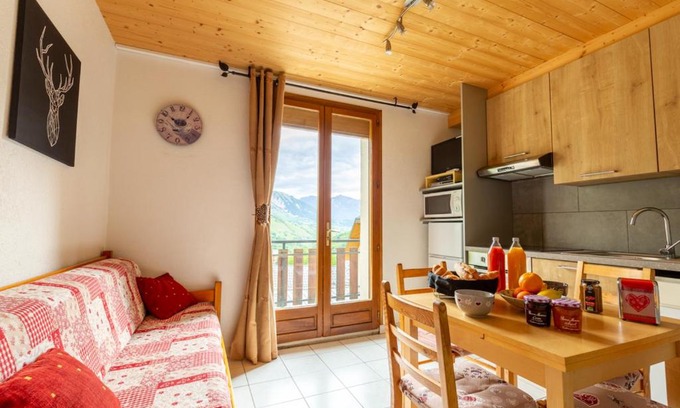 Saint-Sorlin-d'Arves Apartment | Appartement cosy à Saint-Sorlin-d'Arves 29 m² vue montagne