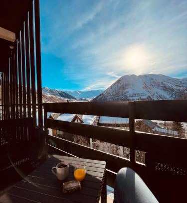 Saint-Sorlin-d'Arves Apartment | Appartement Plein Sud Cosy 6 personnes très bien équipé ,Vue splendide, Terrasse, Spacieux,Bien situé, Randonnées,Ski