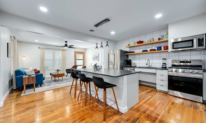 Highland House | Artful Urban Bungalow: Stylish Comfort in North Austin