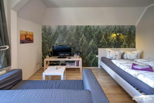Mandelholz Apartment | Auszeit-im-Harz Haus 1 Wohnung Brockenzwerg