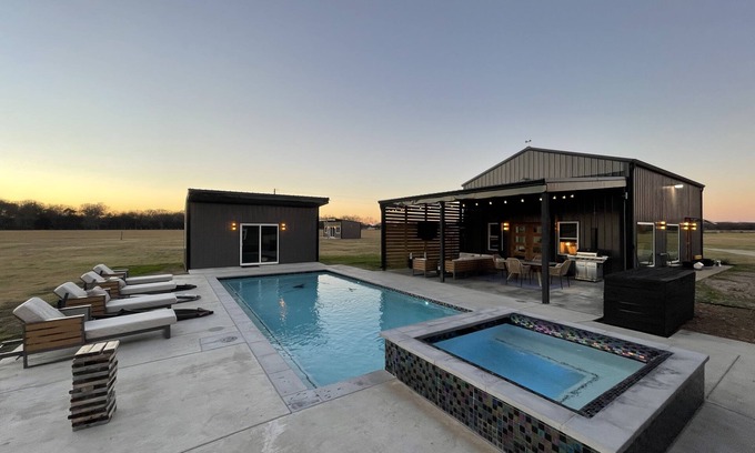 Point House | Barndominium in the Country on 11+ Acres: resort like pool/game room/guest house