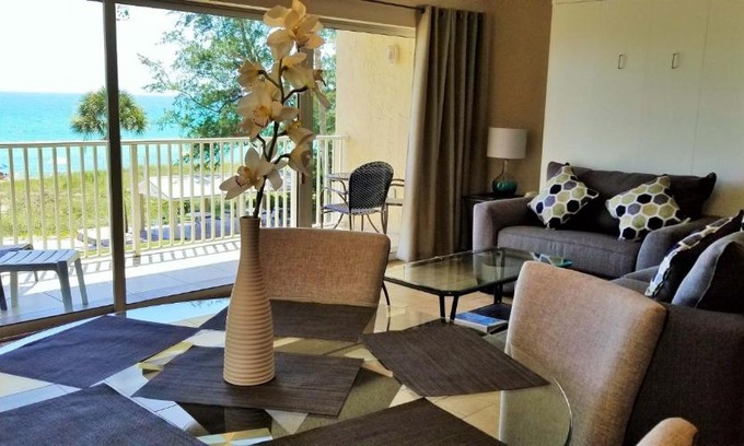 Longboat Key Apartment | Beach and sunset view from your balcony