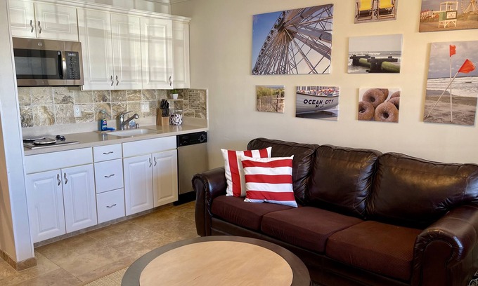 North End Condo | Beach-Block Suite For Family Fun in OCNJ - Ground Level, Parking, 10th & Ocean