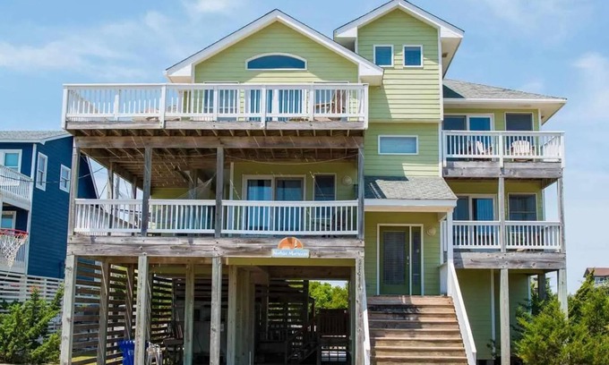 Palisade Acres House | Beach home with pool, hot tub, grill, large deck, smart TVs, W/D, & AC