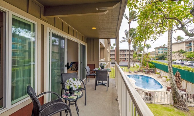 Wailua Condo | Beachfront Complex in the Heart of Kapa'a! Walk to Shops/Dining/Kapa'a Beach