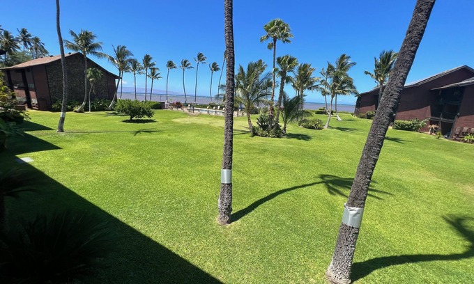 Kaunakakai Condo | Beachfront condo, completely remodeled in a serene setting with views of Lanai!